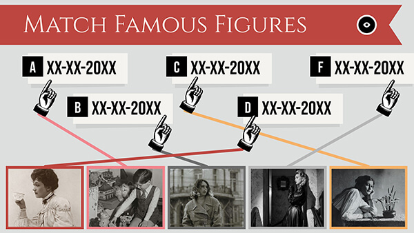 Match famous figures