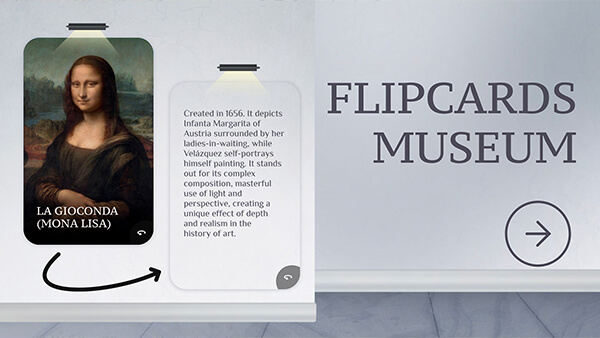 Museum flipcards