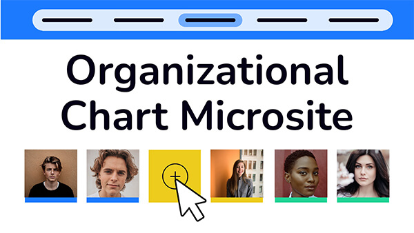 Organizational chart microsite