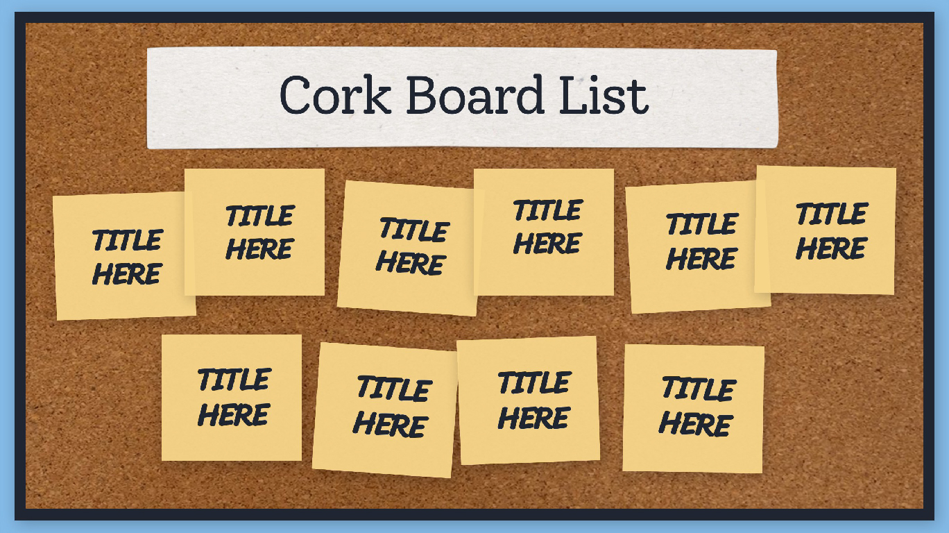 Cork board