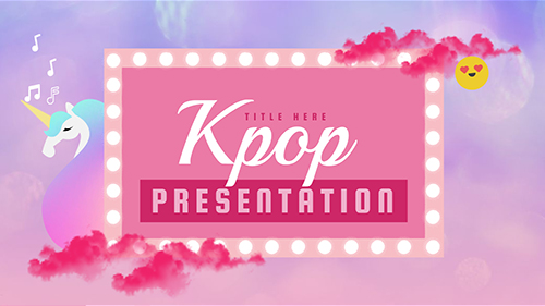 Interactive Kpop presentation template
