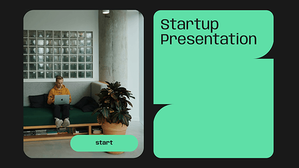 Interactive Startup presentation template