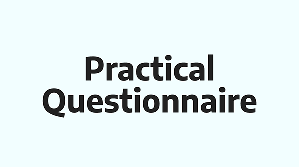 Practical questionnaire