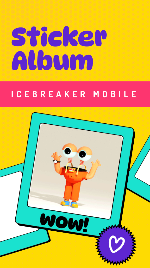 Icebreaker sticker album mobile