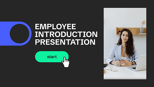 Interactive Momentum: employee introduction presentation template