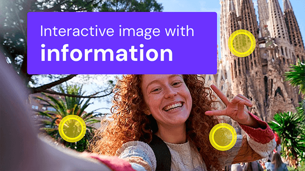 Interactive image with information