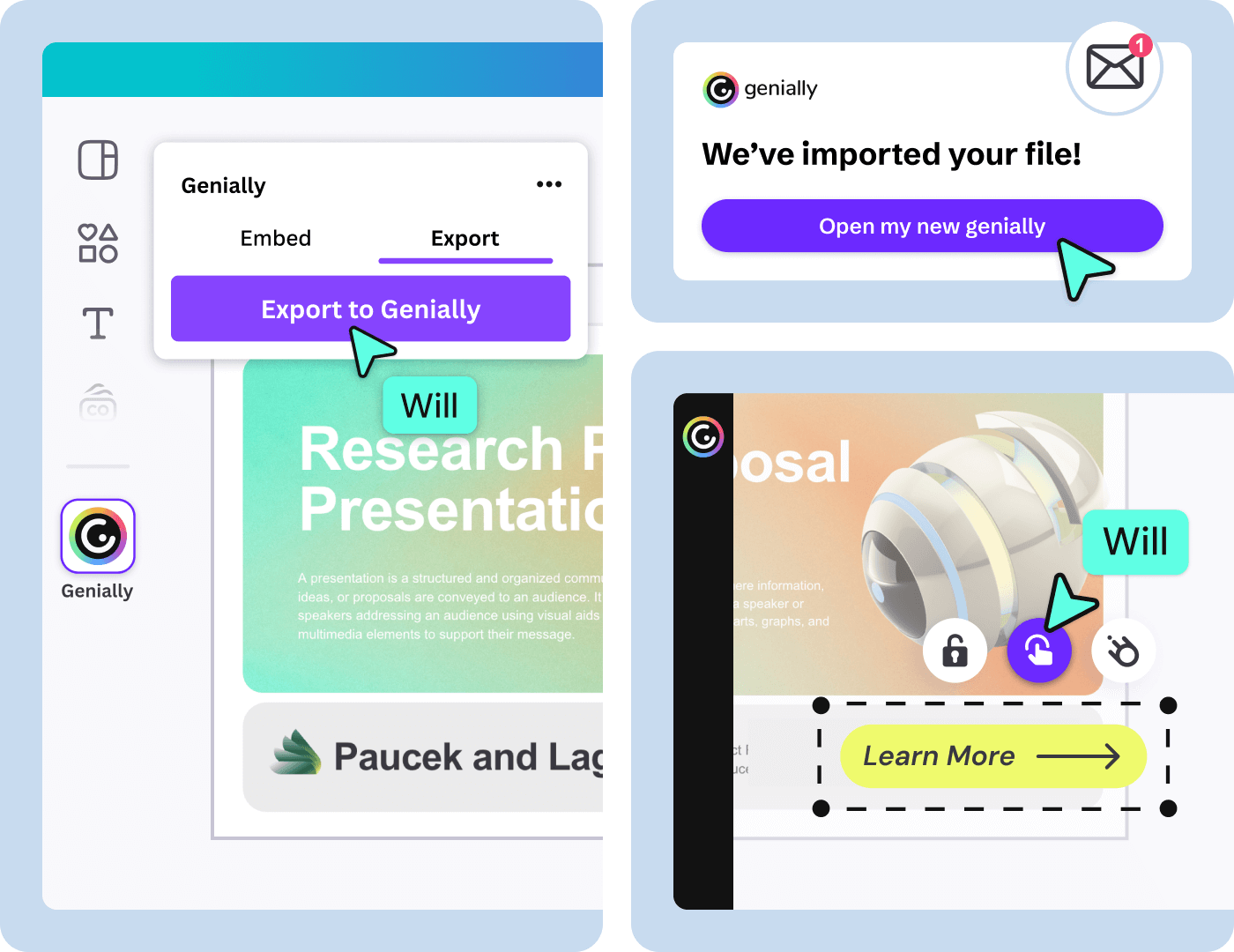 Export Canva designs to Genially